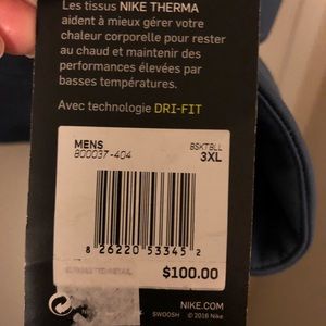 Nike 3x zip up sweater